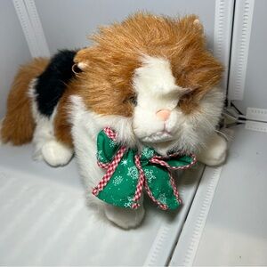 Vintage 1990 ‘The Gingham Dog and the Calico Cat’ Stuffed 22" Calico Cat Plush